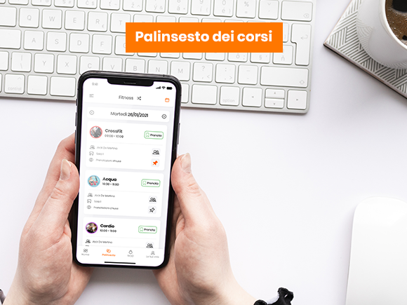 screenshot of APP Palestre